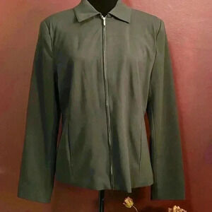 George Stretch NWT Women’s 12 Black Full Zip Up Blazer